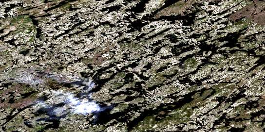 Air photo: Lac Montviel Satellite Image map 023E16 at 1:50,000 Scale