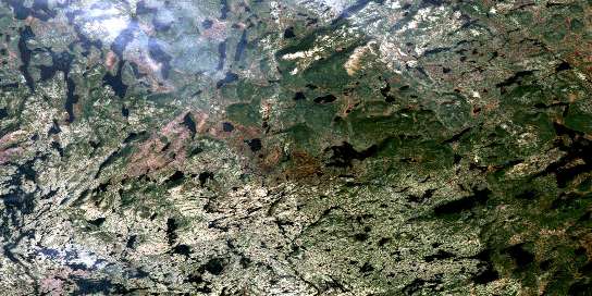 Air photo: Lac Montenon Satellite Image map 023G03 at 1:50,000 Scale