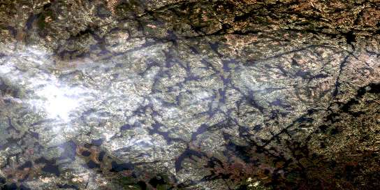 Air photo: Lac Mingre Satellite Image map 023G06 at 1:50,000 Scale
