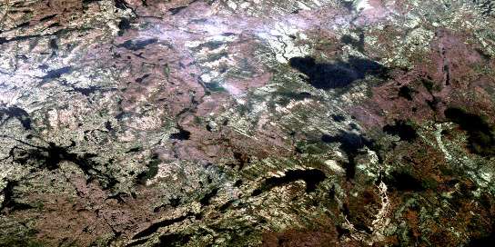 Air photo: Sawbill Lake Satellite Image map 023G07 at 1:50,000 Scale