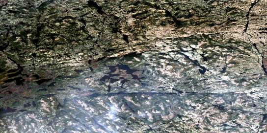 Air photo: Lac Bellenger Satellite Image map 023G11 at 1:50,000 Scale
