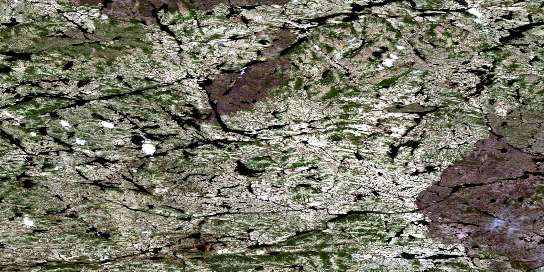 Air photo: Lac Prat Satellite Image map 023G14 at 1:50,000 Scale