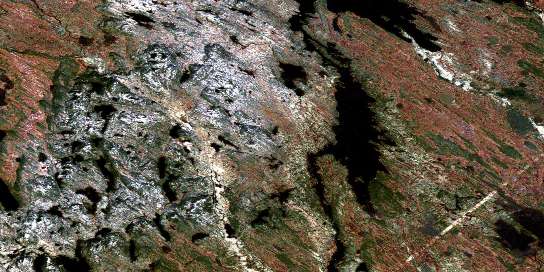 Air photo: Panchia Lake Satellite Image map 023H02 at 1:50,000 Scale