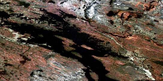 Air photo: Baikie Lake Satellite Image map 023H07 at 1:50,000 Scale