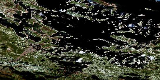 Air photo: Sandgrit Peak Satellite Image map 023H14 at 1:50,000 Scale