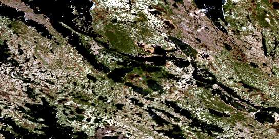 Air photo: Timmins Lake Satellite Image map 023I04 at 1:50,000 Scale