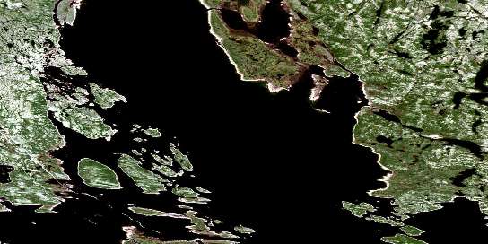 Air photo: Petscapiskau Hill Satellite Image map 023I08 at 1:50,000 Scale