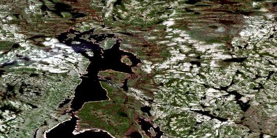 Signal Hill Satellite Map 023I09 at 1:50,000 scale - National Topographic System of Canada (NTS) - Orthophoto