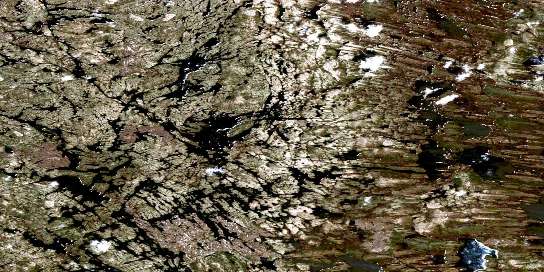 Lac Bonaventure Satellite Map 023I15 at 1:50,000 scale - National Topographic System of Canada (NTS) - Orthophoto