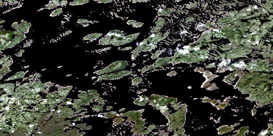  Satellite Map 023K04 at 1:50,000 scale - National Topographic System of Canada (NTS) - Orthophoto