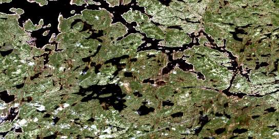 Air photo: Lac Rousson Satellite Image map 023K07 at 1:50,000 Scale