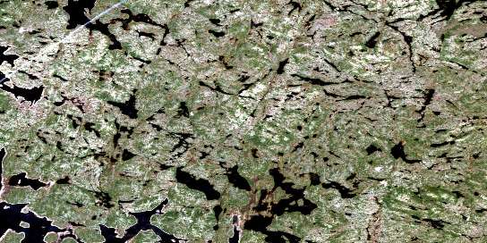 Air photo: Lac Fauques Satellite Image map 023K10 at 1:50,000 Scale