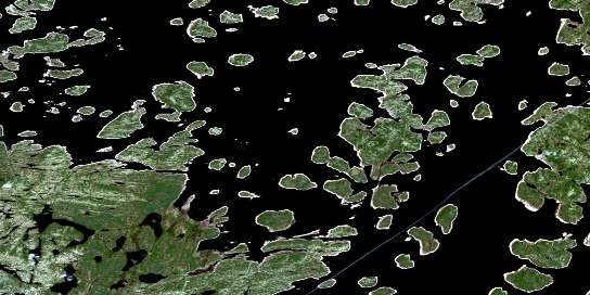 Air photo: Lac Presles Satellite Image map 023K11 at 1:50,000 Scale