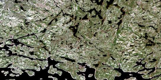 Air photo: Lac Lagny Satellite Image map 023K14 at 1:50,000 Scale