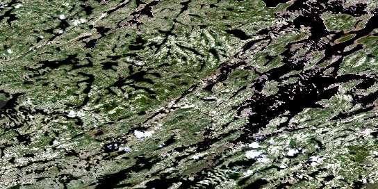  Satellite Map 023L01 at 1:50,000 scale - National Topographic System of Canada (NTS) - Orthophoto