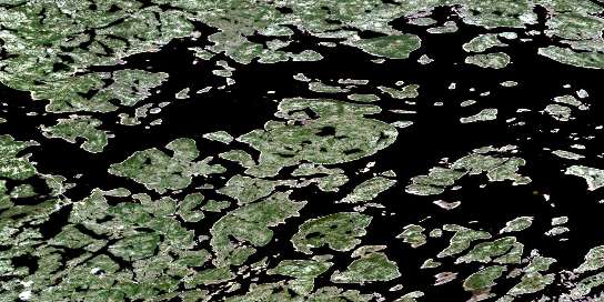  Satellite Map 023L08 at 1:50,000 scale - National Topographic System of Canada (NTS) - Orthophoto