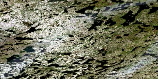 Air photo: Lac Mannessier Satellite Image map 023M07 at 1:50,000 Scale