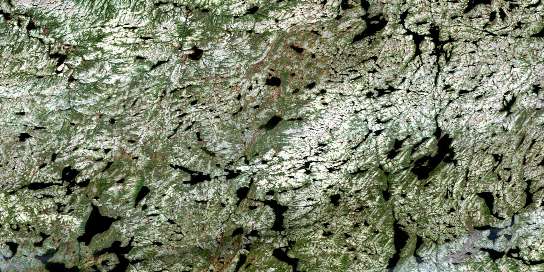 Lac Dorillard Satellite Map 023M09 at 1:50,000 scale - National Topographic System of Canada (NTS) - Orthophoto
