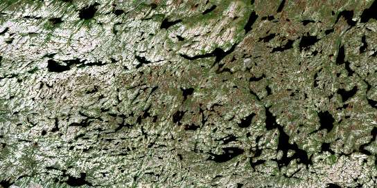 Air photo: Lac Chaulieu Satellite Image map 023M16 at 1:50,000 Scale
