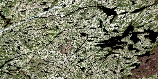 Air photo: Lac Serigny Satellite Image map 023N05 at 1:50,000 Scale