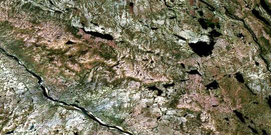 Chute Au Granite Satellite Map 023N16 at 1:50,000 scale - National Topographic System of Canada (NTS) - Orthophoto