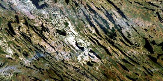 Air photo: Lac Bacchus Satellite Image map 023O07 at 1:50,000 Scale