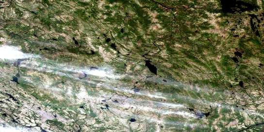 Air photo: Lac Deborah Satellite Image map 023P05 at 1:50,000 Scale