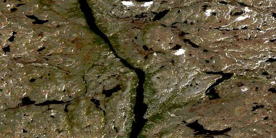 Air photo: La Haute Falaise Satellite Image map 024A10 at 1:50,000 Scale