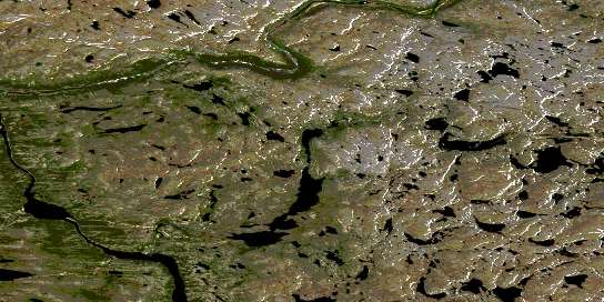 Air photo: Lac Terriault Satellite Image map 024A15 at 1:50,000 Scale