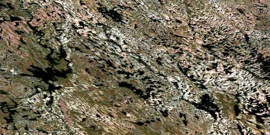 Lac Wheeler Satellite Map 024B11 at 1:50,000 scale - National Topographic System of Canada (NTS) - Orthophoto