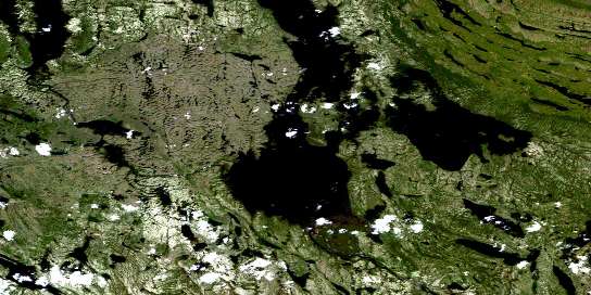 Air photo: Lac Otelnuk Satellite Image map 024C01 at 1:50,000 Scale
