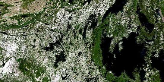 Air photo: Lac Castignon Satellite Image map 024C07 at 1:50,000 Scale