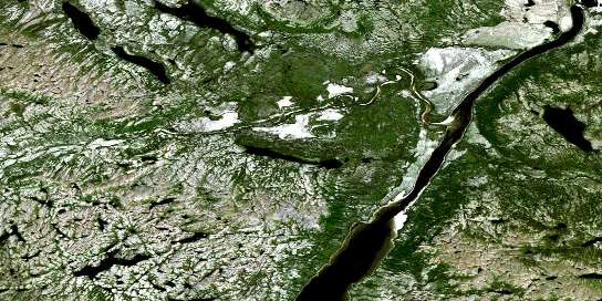 Chute Aux Schistes Satellite Map 024C11 at 1:50,000 scale - National Topographic System of Canada (NTS) - Orthophoto