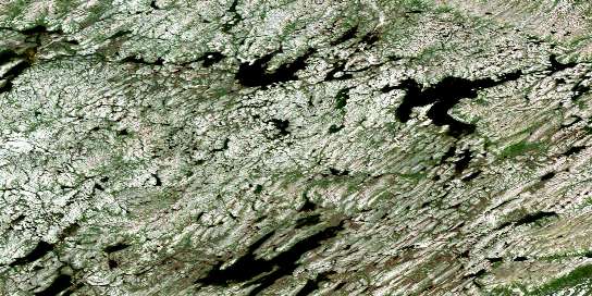 Lac Methuselah Satellite Map 024C13 at 1:50,000 scale - National Topographic System of Canada (NTS) - Orthophoto