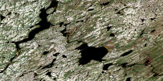 Air photo: Lac Moyer Satellite Image map 024D02 at 1:50,000 Scale