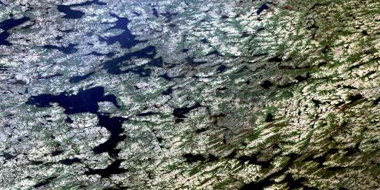 Air photo: Lac Degrais Satellite Image map 024D05 at 1:50,000 Scale