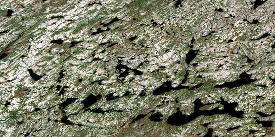 Air photo: Lac Vallerenne Satellite Image map 024D10 at 1:50,000 Scale