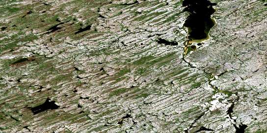 Air photo: Lac Aigneau Satellite Image map 024E01 at 1:50,000 Scale