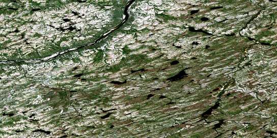 Lac Goret Satellite Map 024E02 at 1:50,000 scale - National Topographic System of Canada (NTS) - Orthophoto