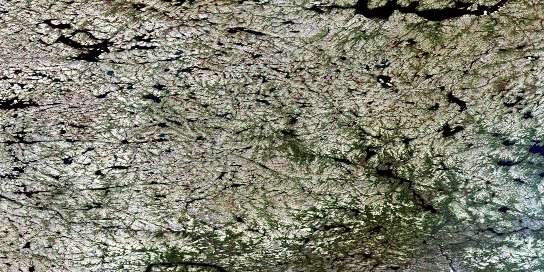 Lac Grammont Satellite Map 024E05 at 1:50,000 scale - National Topographic System of Canada (NTS) - Orthophoto