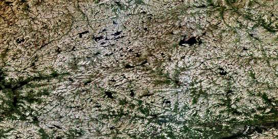 Lac Lamaletie Satellite Map 024E06 at 1:50,000 scale - National Topographic System of Canada (NTS) - Orthophoto