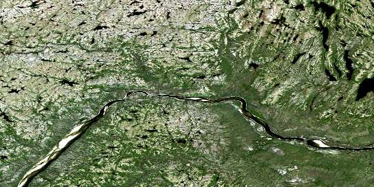 Colline Gossen Satellite Map 024E09 at 1:50,000 scale - National Topographic System of Canada (NTS) - Orthophoto