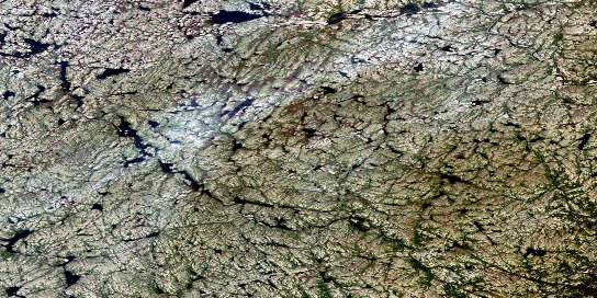 Lac La Fidelite Satellite Map 024E10 at 1:50,000 scale - National Topographic System of Canada (NTS) - Orthophoto