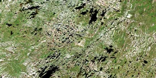 Lac Le Mercier Satellite Map 024F10 at 1:50,000 scale - National Topographic System of Canada (NTS) - Orthophoto