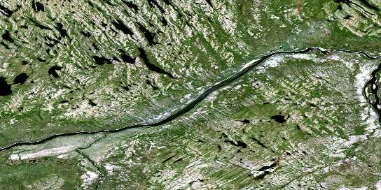 Confluent Kannilirqiq Satellite Map 024F12 at 1:50,000 scale - National Topographic System of Canada (NTS) - Orthophoto