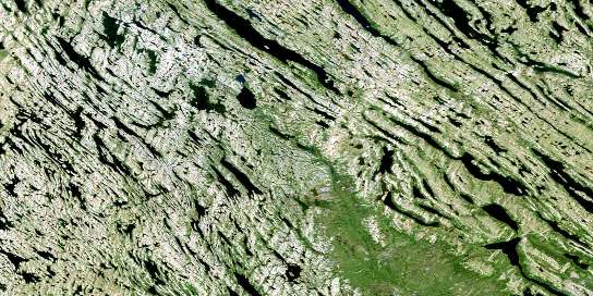 Lac Leopard Satellite Map 024F13 at 1:50,000 scale - National Topographic System of Canada (NTS) - Orthophoto