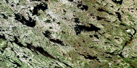 Lac Soissons Satellite Map 024G01 at 1:50,000 scale - National Topographic System of Canada (NTS) - Orthophoto