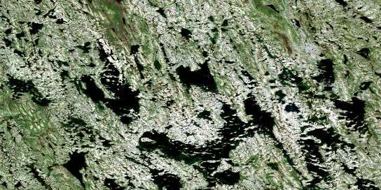 Lac Guers Satellite Map 024G10 at 1:50,000 scale - National Topographic System of Canada (NTS) - Orthophoto