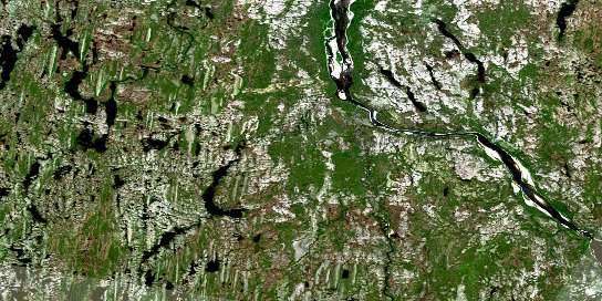 Air photo: Rapide Sarvakutaaq Satellite Image map 024G13 at 1:50,000 Scale