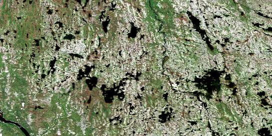 Lac Marraliup Satellite Map 024G14 at 1:50,000 scale - National Topographic System of Canada (NTS) - Orthophoto